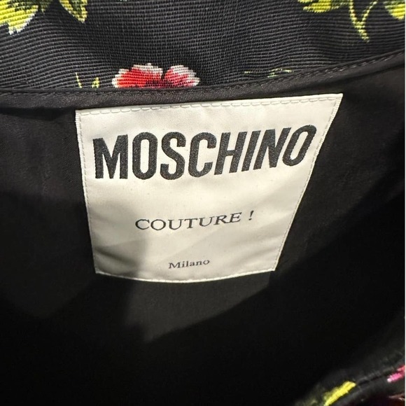 Moschino Couture Rainbow Floral Applique Dress Sz IT 44 US 10 NWT - Picture 7 of 14